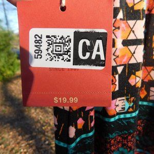 Maxi Skirt size M coral/multi print Mossimo NWT